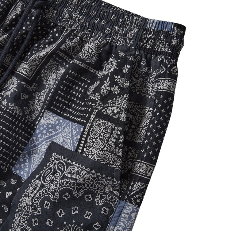 ニューエラ アパレル NEW ERA イージー ショートパンツ Oriental Paisley オリエンタル ペイズリー ネイビー 14856741 サイドポケット