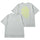 ニューエラ アパレル NEW ERA 半袖 ガーメントダイ コットン Tシャツ Tagging タギング グラフィティー ピグメント加工 グレー 14856687 表裏