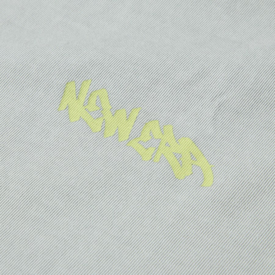 ニューエラ アパレル NEW ERA 半袖 ガーメントダイ コットン Tシャツ Tagging タギング グラフィティー ピグメント加工 グレー 14856687 フロントロゴ