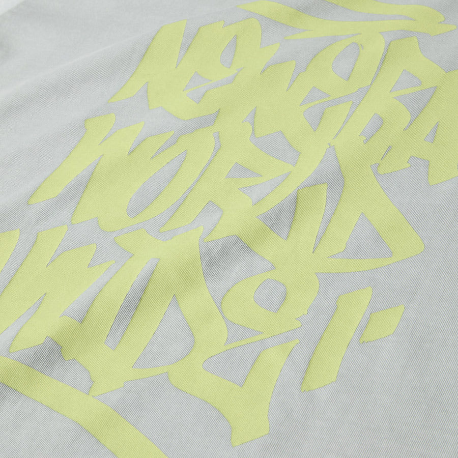 ニューエラ アパレル NEW ERA 半袖 ガーメントダイ コットン Tシャツ Tagging タギング グラフィティー ピグメント加工 グレー 14856687 バックプリント