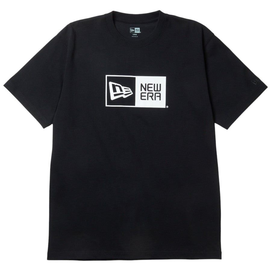 ニューエラ NEW ERA アパレル 半袖 コットン Tシャツ Box Logo ブラック 14856725 フロント