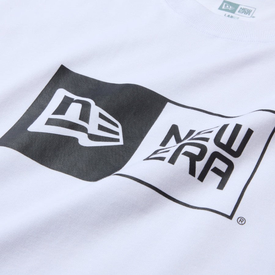 ニューエラ NEW ERA 半袖 コットン Tシャツ Box Logo ホワイト 14856722 フロントロゴ