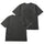 ニューエラ アパレル NEW ERA 半袖 ガーメントダイ コットン Tシャツ Tagging タギング グラフィティー ピグメント加工 チャコールグレー 14856688 表裏