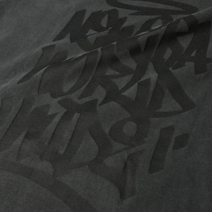 ニューエラ アパレル NEW ERA 半袖 ガーメントダイ コットン Tシャツ Tagging タギング グラフィティー ピグメント加工 チャコールグレー 14856688 バックプリント