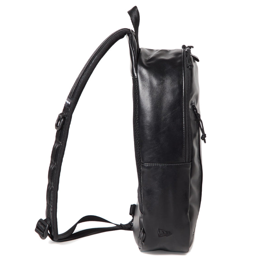 ニューエラ バッグ BAG NEW ERA ボディバッグ シンセティックレザー ブラック 15121565 サイド