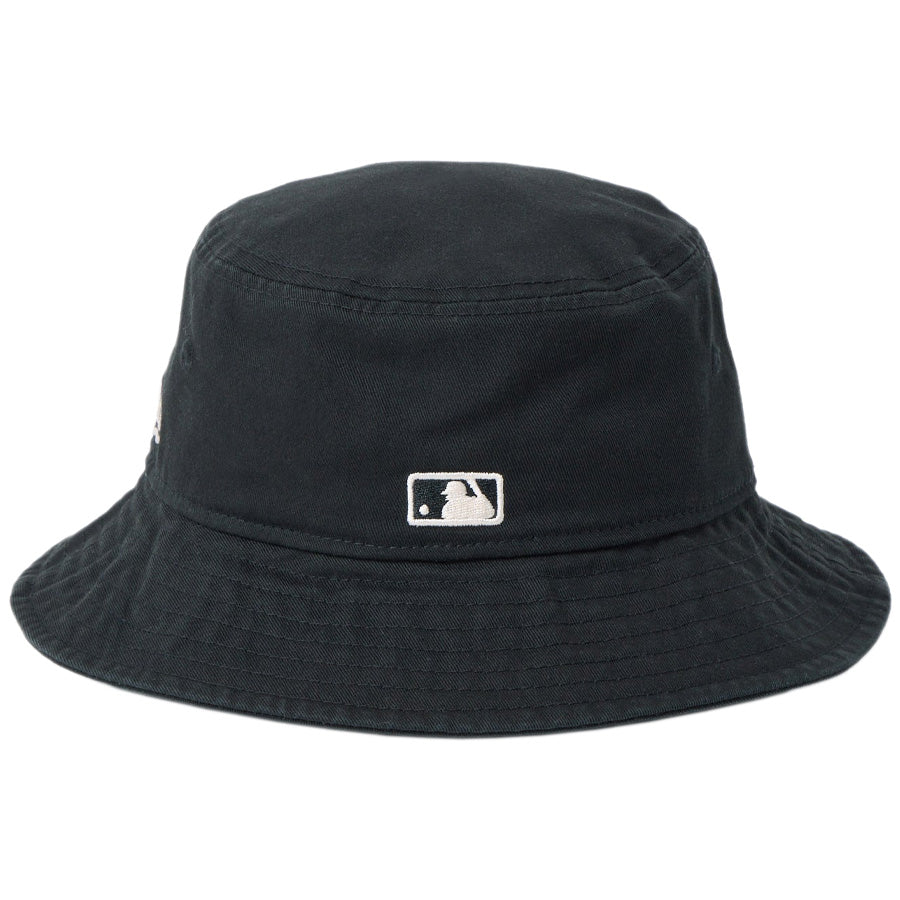 ニューエラ バケハ ハット キッズ NEW ERA BUCKET HAT Kid's バケット01 MLB ロサンゼルス ドジャース ブラック 14747100 バッターマンロゴ