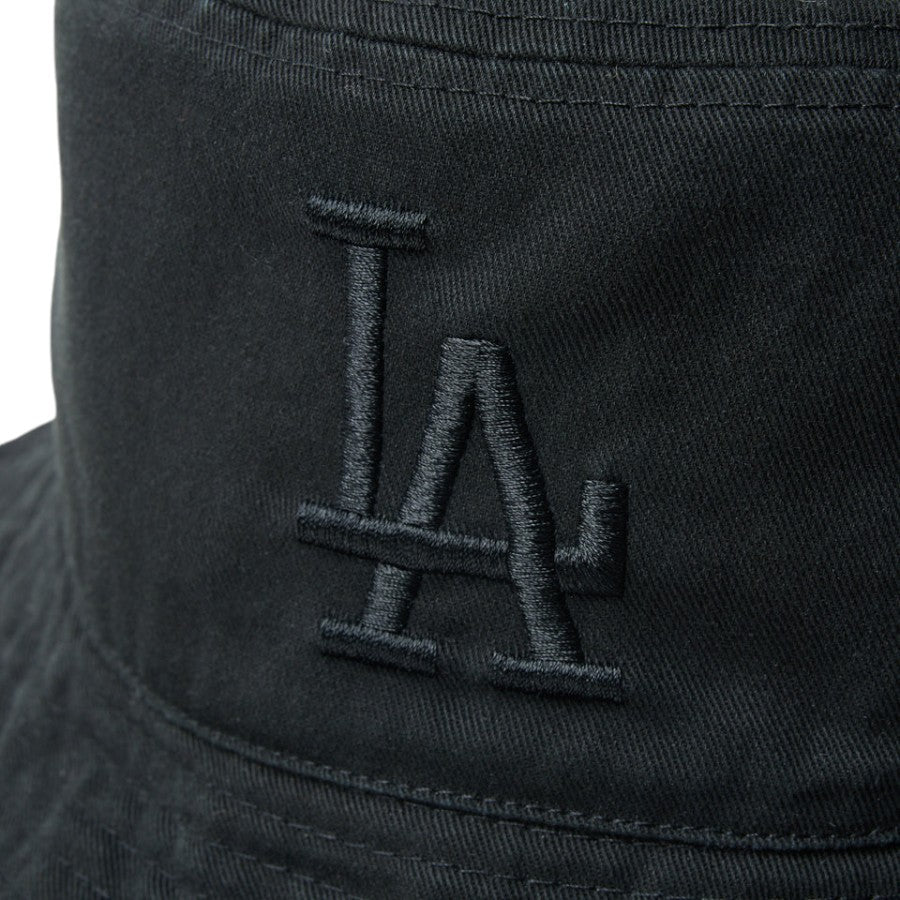ニューエラ ハット バケハ NEW ERA HAT バケット01 リバーシブル MLB Bucket Hat ロサンゼルス ドジャース ブラック ペブル 14744772 フロントロゴ