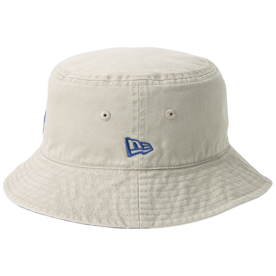ニューエラ ハット バケハ NEW ERA HAT バケット01 リバーシブル MLB Bucket Hat ロサンゼルス ドジャース ブラック ペブル 14744772 左サイド