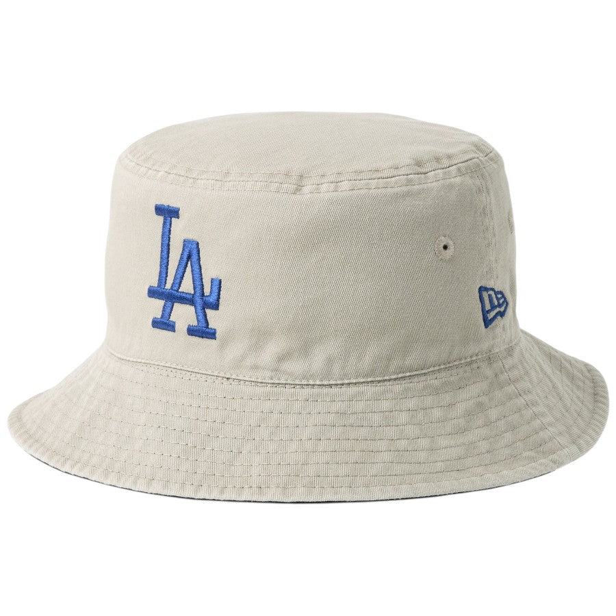 ニューエラ ハット バケハ NEW ERA HAT バケット01 リバーシブル MLB Bucket Hat ロサンゼルス ドジャース ブラック ペブル 14744772 右斜め前