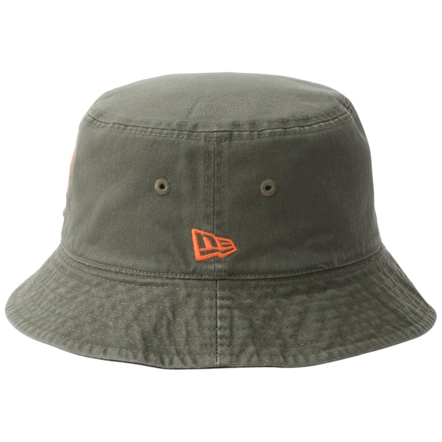 ニューエラ ハット バケハ NEW ERA HAT バケット01 リバーシブル MLB Bucket Hat ニューヨーク メッツ バーントウッド ニューオリーブ 14744771 左サイド