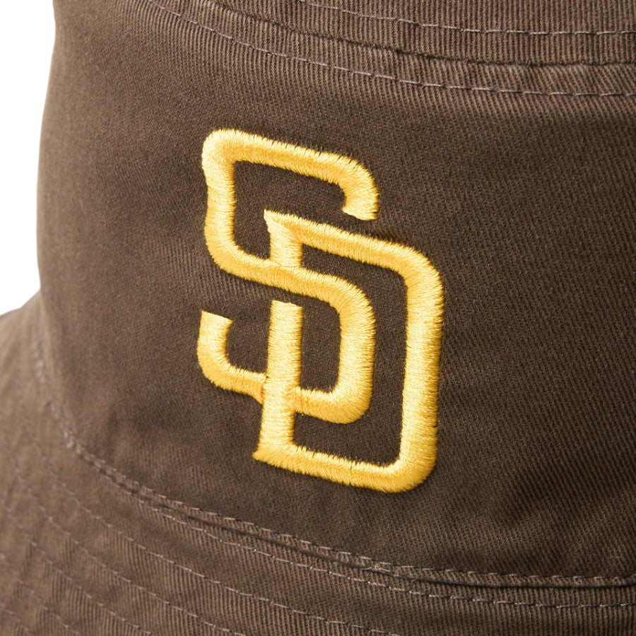 ニューエラ ハット バケハ NEW ERA HAT バケット01 リバーシブル MLB Bucket Hat サンディエゴ パドレス アッシュブラウン/ウォルナット 14744769 フロントロゴ
