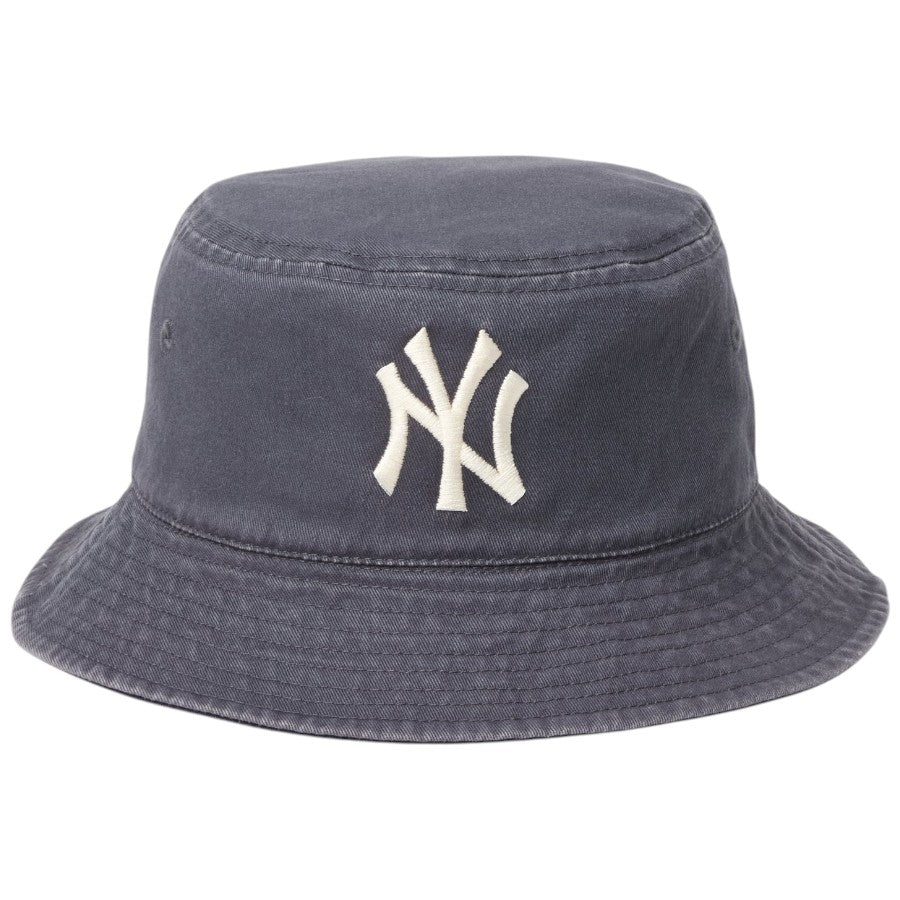 ニューエラ ハット バケハ NEW ERA HAT バケット01 リバーシブル MLB Bucket Hat ニューヨーク ヤンキース ネイビー ダークグラファイト 14744770 正面