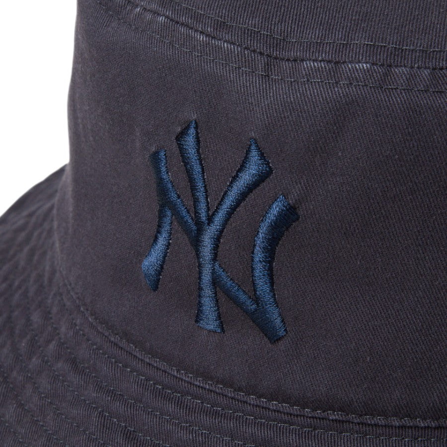 ニューエラ ハット バケハ NEW ERA HAT バケット01 リバーシブル MLB Bucket Hat ニューヨーク ヤンキース ネイビー ダークグラファイト 14744770 フロントロゴ