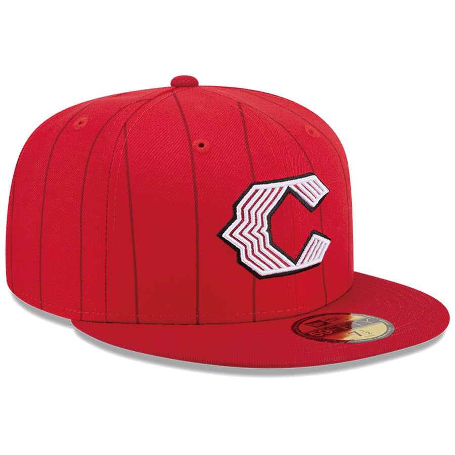 ニューエラ キャップ 帽子 NEW ERA CAP 59FIFTY オンフィールド MLB City Connect シティー コネクト シンシナティ レッズ レッド 14942558 左斜め前