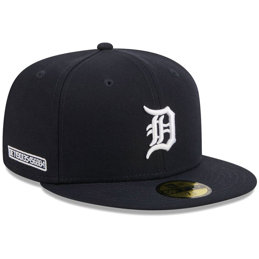 ニューエラ キャップ 帽子 NEW ERA CAP 59FIFTY オンフィールド MLB City Connect シティー コネクト デトロイト タイガース ネイビー 14942557 左斜め前