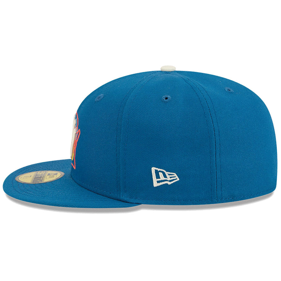 ニューエラ キャップ 帽子 NEW ERA CAP 59FIFTY オンフィールド MLB City Connect シティー コネクト ミルウォーキー ブリュワーズ ブルー 14942555 左サイド