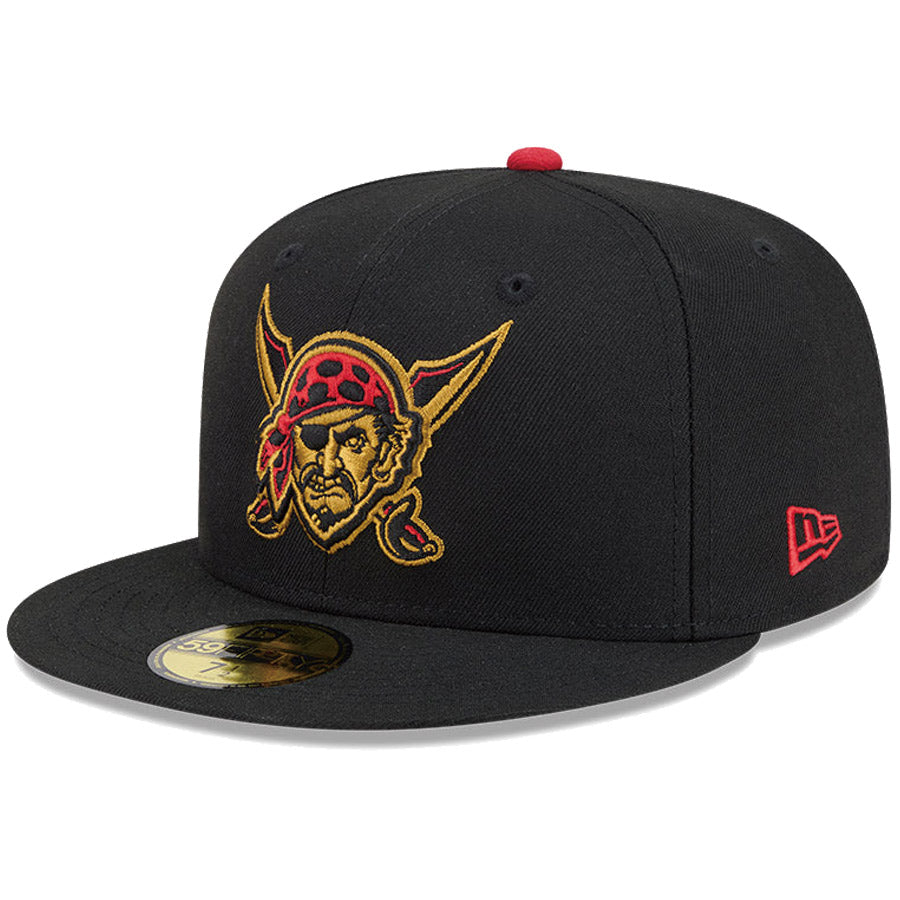 ニューエラ キャップ NEW ERA CAP 59FIFTY オンフィールド MLB City Connect シティー コネクト ピッツバーグ パイレーツ ブラック 14942554 右斜め前