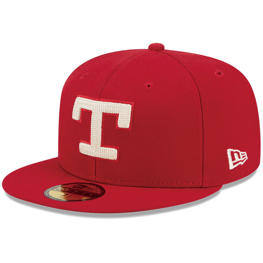 ニューエラ キャップ NEW ERA CAP 59FIFTY オンフィールド MLB City Connect シティー コネクト テキサス レンジャーズ レッド 14942552 右斜め前