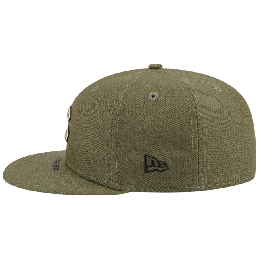 ニューエラ キャップ 帽子 NEW ERA CAP 59FIFTY オンフィールド MLB 2026 Armed Forces Day アームド フォーシズ デー シカゴ カブス ニューオリーブ 14939294 左サイド