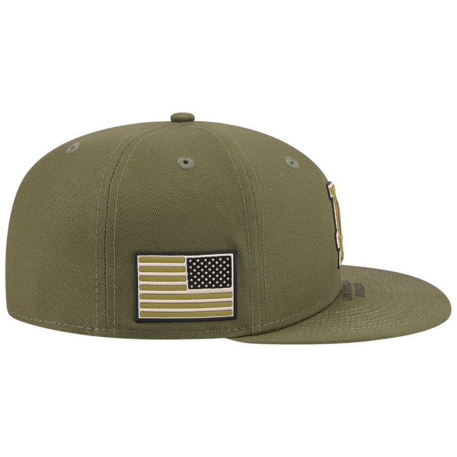 ニューエラ キャップ 帽子 NEW ERA CAP 59FIFTY オンフィールド MLB 2026 Armed Forces Day アームド フォーシズ デー ロサンゼルス ドジャース ニューオリーブ 14939291 サイドパッチ