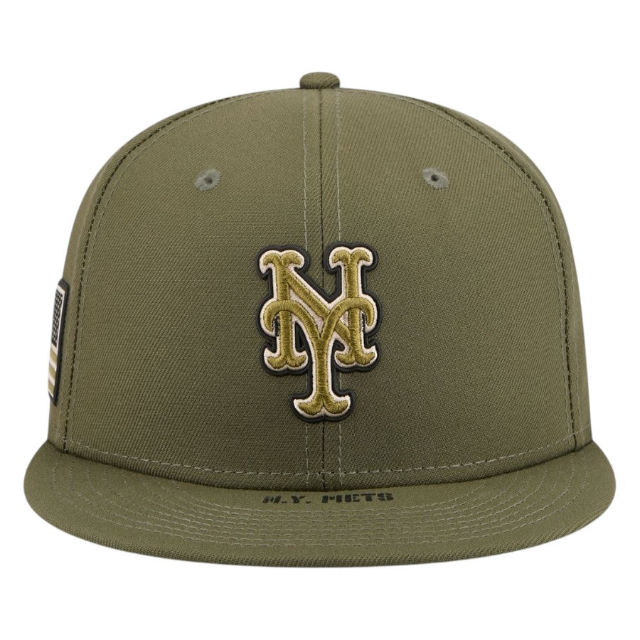 ニューエラ キャップ 帽子 NEW ERA CAP 59FIFTY オンフィールド MLB 2026 Armed Forces Day アームド フォーシズ デー ニューヨーク メッツ ニューオリーブ 14939290 正面