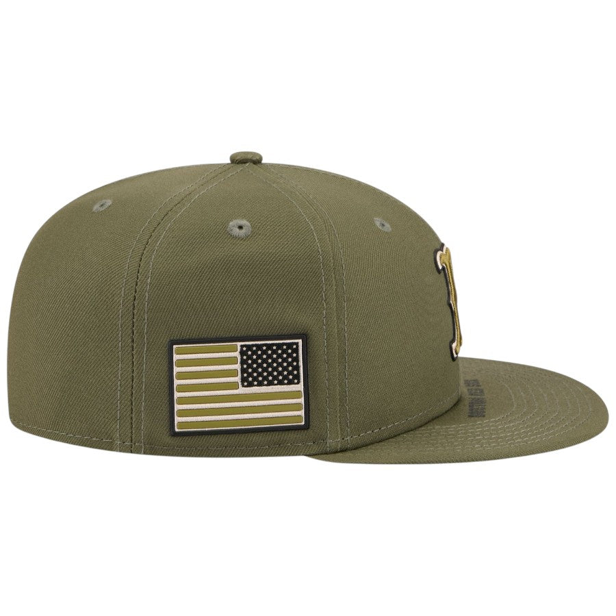 ニューエラ キャップ 帽子 NEW ERA CAP 59FIFTY オンフィールド MLB 2026 Armed Forces Day アームド フォーシズ デー ボストン レッドソックス ニューオリーブ 14939295 サイドパッチ