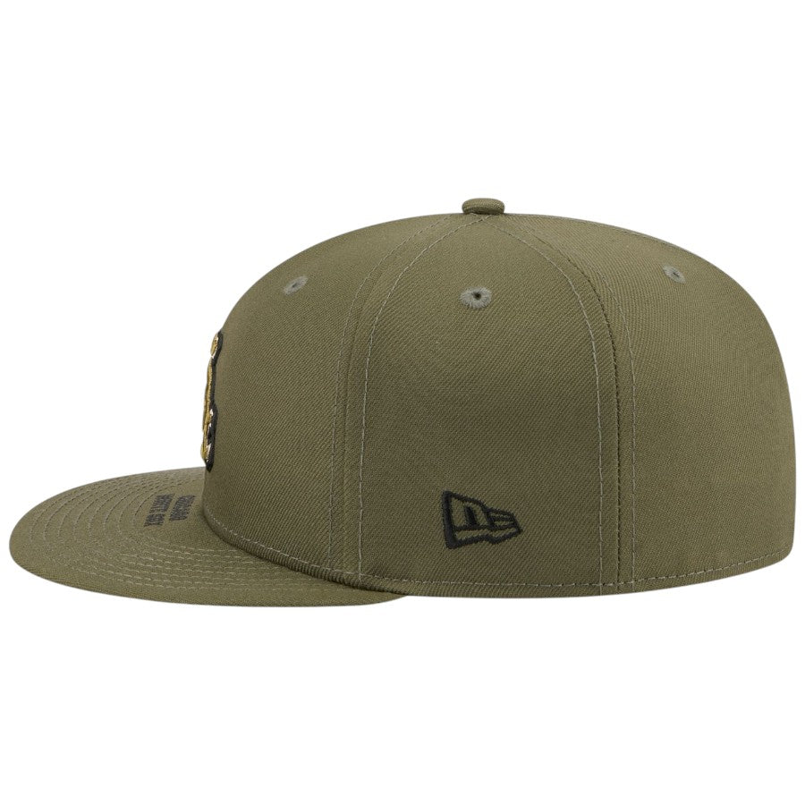ニューエラ キャップ 帽子 NEW ERA CAP 59FIFTY オンフィールド MLB 2026 Armed Forces Day アームド フォーシズ デー シカゴ ホワイトソックス ニューオリーブ 14939293 左サイド