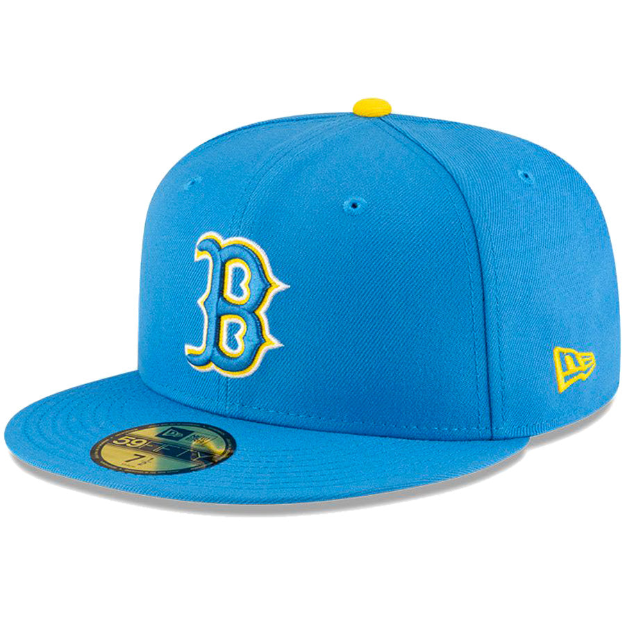 ニューエラ キャップ NEW ERA CAP MLB 59FIFTY MLBオンフィールド ボストン レッドソックス オルタネイト2 スカイブルー 14734052 右斜め前