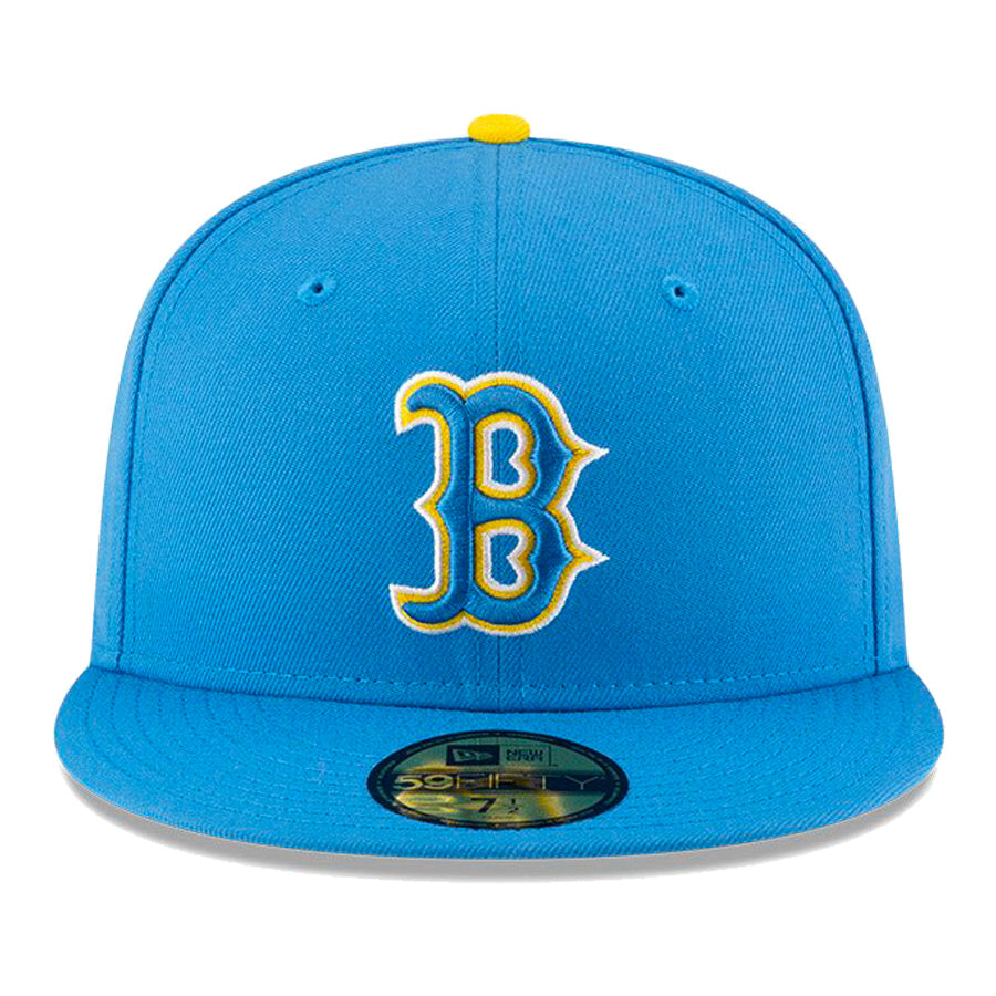 ニューエラ キャップ NEW ERA CAP MLB 59FIFTY MLBオンフィールド ボストン レッドソックス オルタネイト2 スカイブルー 14734052 正面