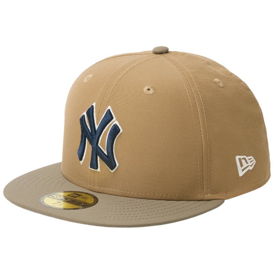ニューエラ キャップ 帽子 NEW ERA CAP 59FIFTY ニューヨーク ヤンキース Grosgrain グログラン生地 カーキ/オリーブ 14745153 右斜め前