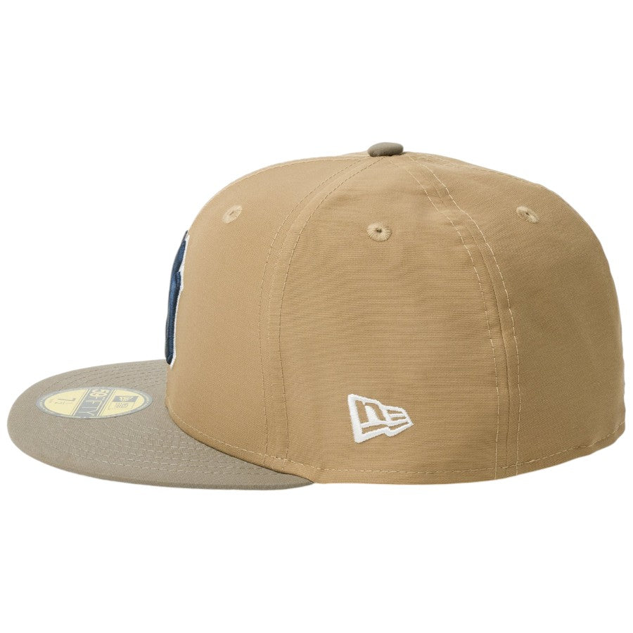 ニューエラ キャップ 帽子 NEW ERA CAP 59FIFTY ニューヨーク ヤンキース Grosgrain グログラン生地 カーキ/オリーブ 14745153 左サイド