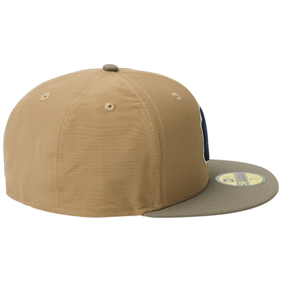 ニューエラ キャップ 帽子 NEW ERA CAP 59FIFTY ニューヨーク ヤンキース Grosgrain グログラン生地 カーキ/オリーブ 14745153 右サイド