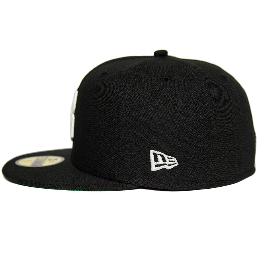 ニューエラ キャップ 帽子 NEW ERA CAP CUSTUM カスタム KINGS 別注 59FIFTY バーミンガム バロンズ Birmingham Barons ブラック グローインザダーク 蓄光 左サイド