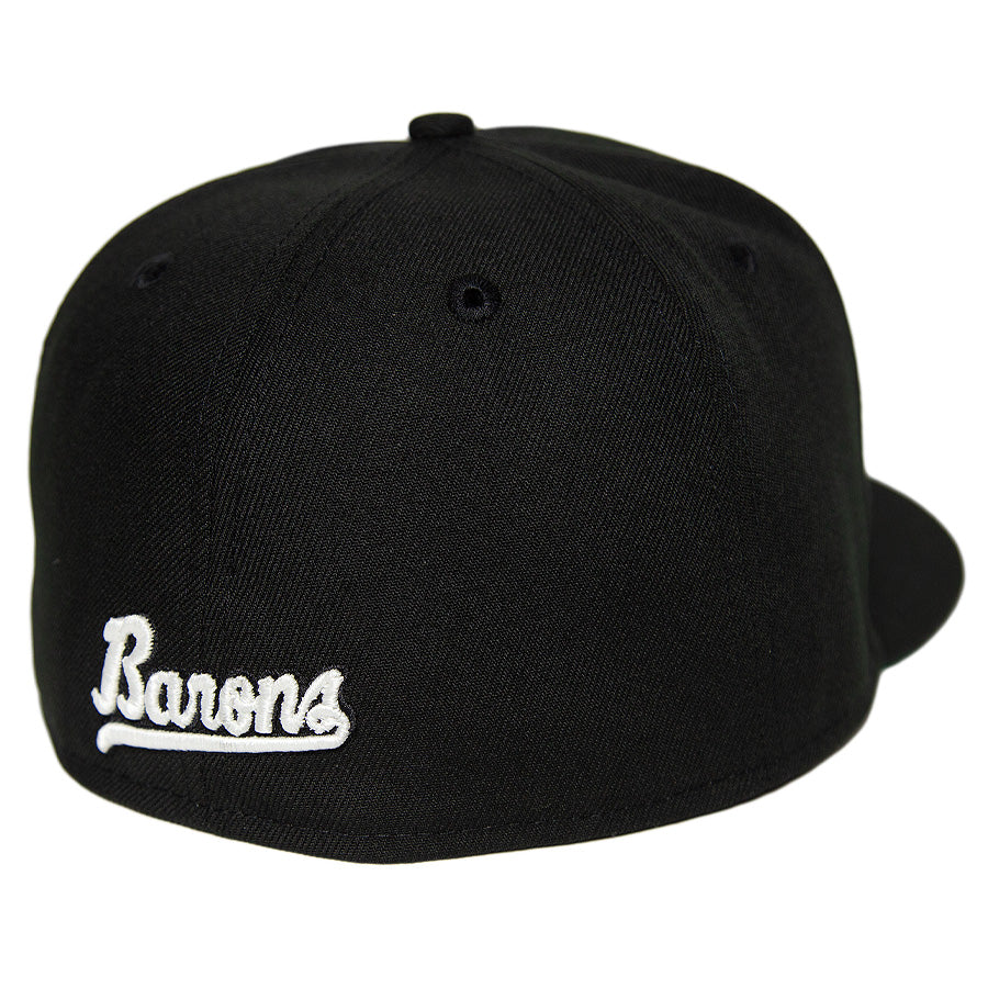 ニューエラ キャップ 帽子 NEW ERA CAP CUSTUM カスタム KINGS 別注 59FIFTY バーミンガム バロンズ Birmingham Barons ブラック グローインザダーク 蓄光 リアロゴ