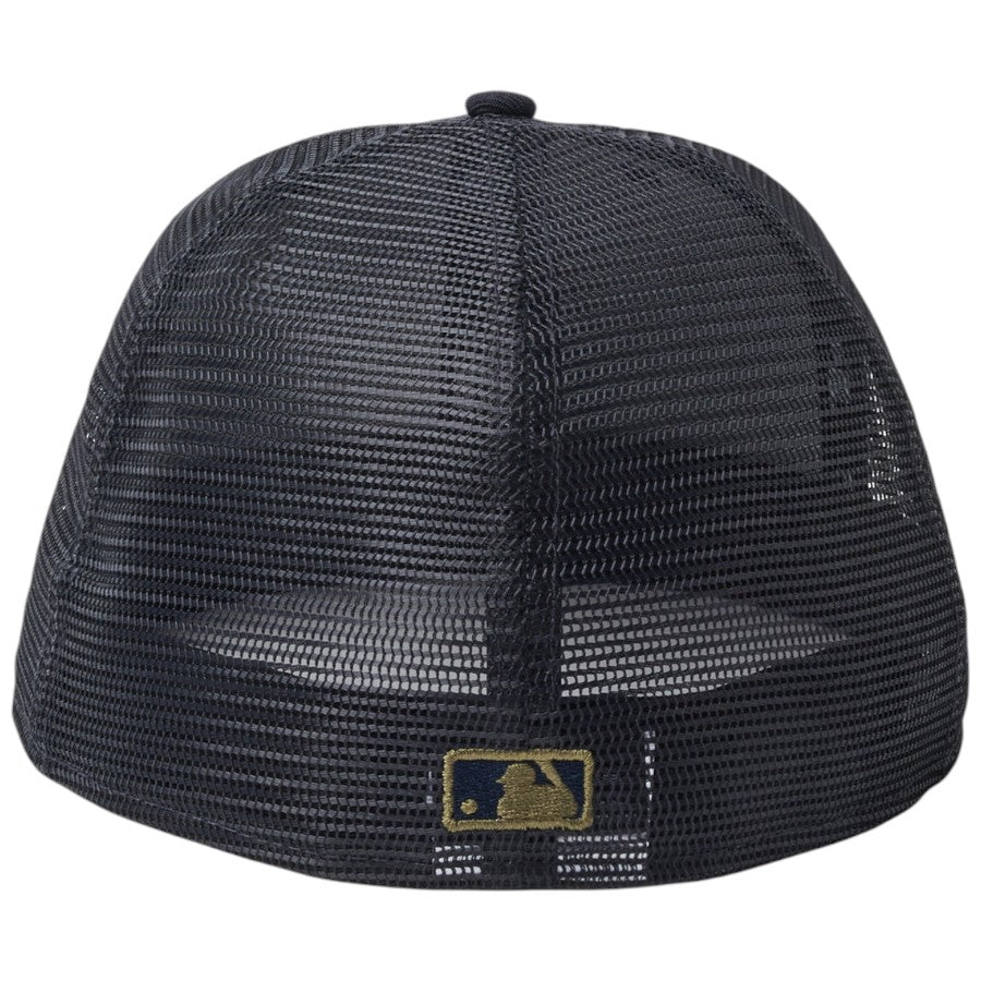 ニューエラ キャップ 帽子 NEW ERA CAP 59FIFTY トラッカー メッシュ ミルウォーキー ブリュワーズ Hydrangea ハイドレンジア ネイビー 14745131 背面