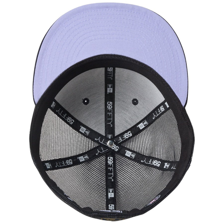 ニューエラ キャップ 帽子 NEW ERA CAP 59FIFTY トラッカー メッシュ ミルウォーキー ブリュワーズ Hydrangea ハイドレンジア ネイビー 14745131 アンダーバイザー