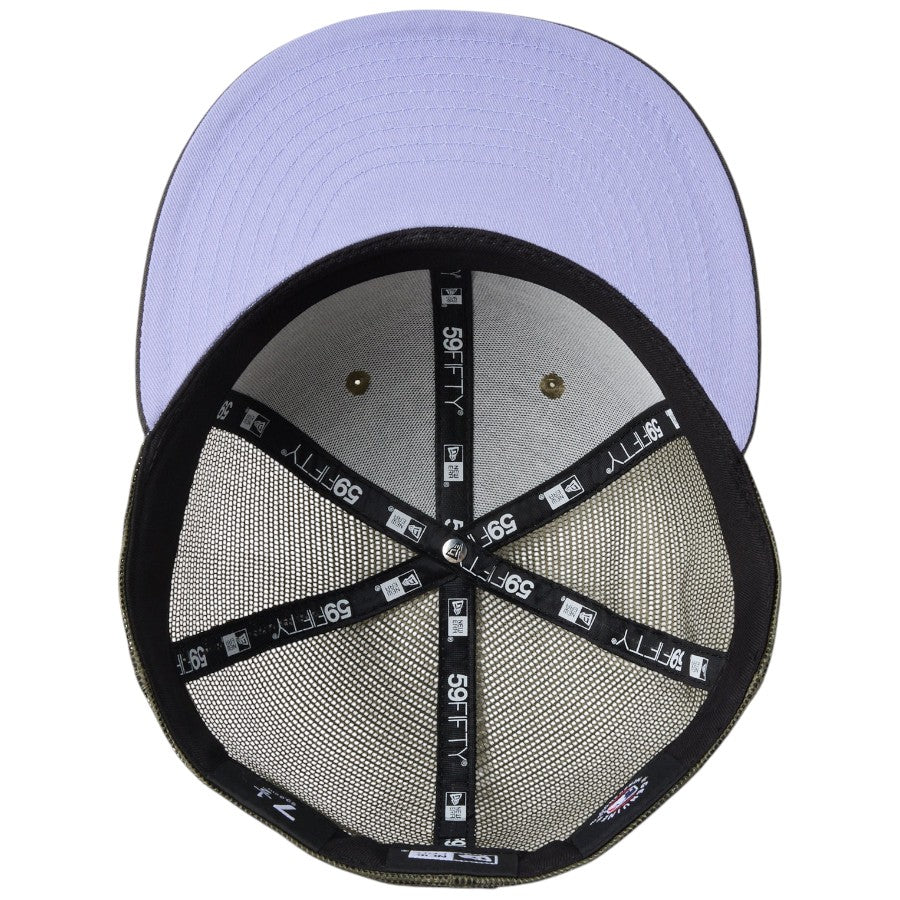 ニューエラ キャップ 帽子 NEW ERA CAP 59FIFTY トラッカー メッシュ ニューヨーク ヤンキース Hydrangea ハイドレンジア ニューオリーブ/ダークピューター 14745130 アンダーバイザー