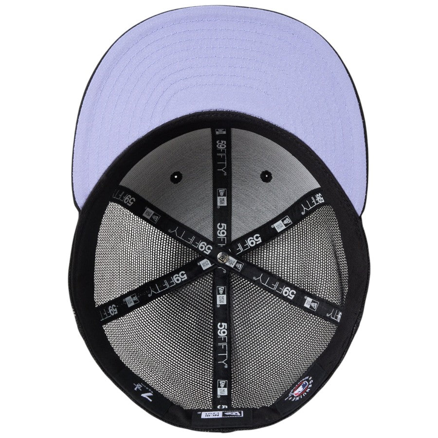 ニューエラ キャップ 帽子 NEW ERA CAP 59FIFTY トラッカー メッシュ サンディエゴ パドレス Hydrangea ハイドレンジア ブラック 14745129 アンダーバイザー
