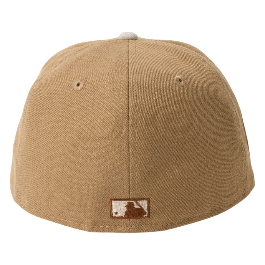 ニューエラ キャップ 帽子 NEW ERA CAP 59FIFTY MLB Camouflage Color カモフラージュ ロサンゼルス ドジャース カーキ キャメル ストーン 14745176 バッターマンロゴ