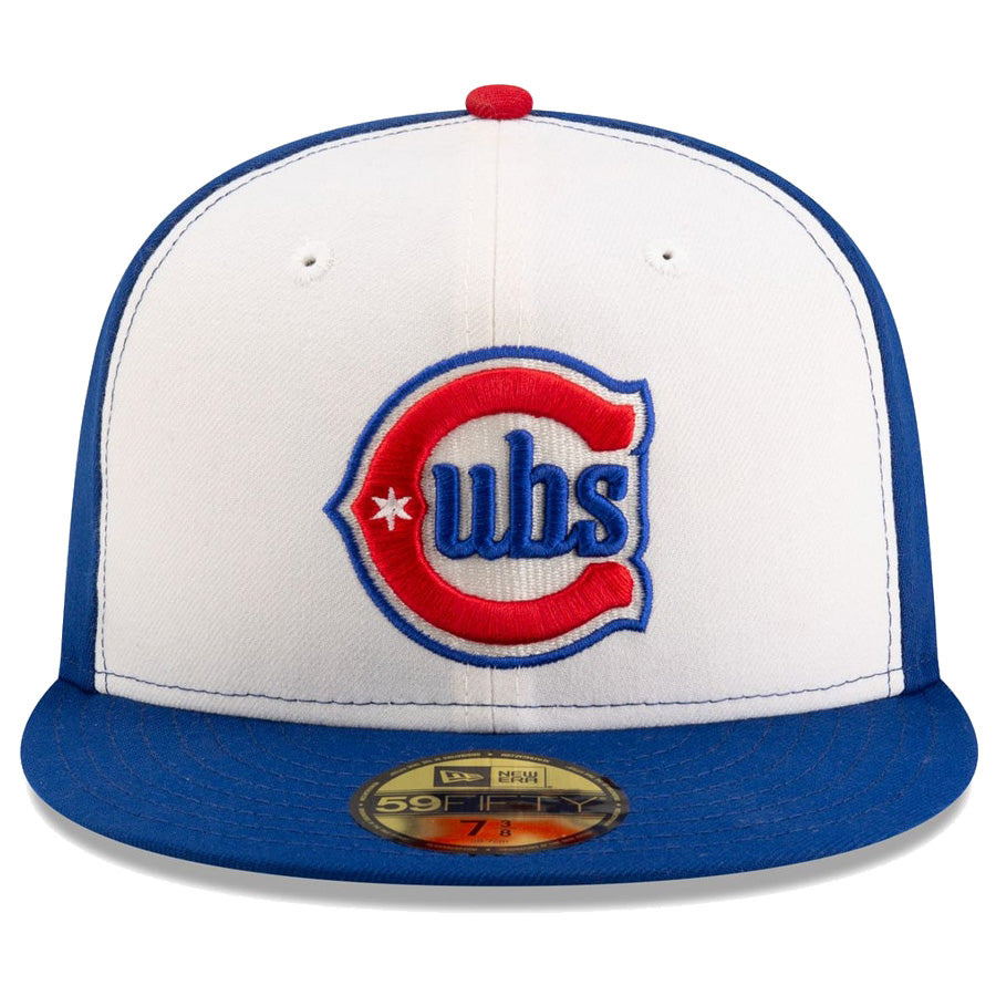 ニューエラ キャップ NEW ERA CAP MLB 59FIFTY MLBオンフィールド シカゴ カブス オルタネイト ホワイト/ブルー 14730480 正面