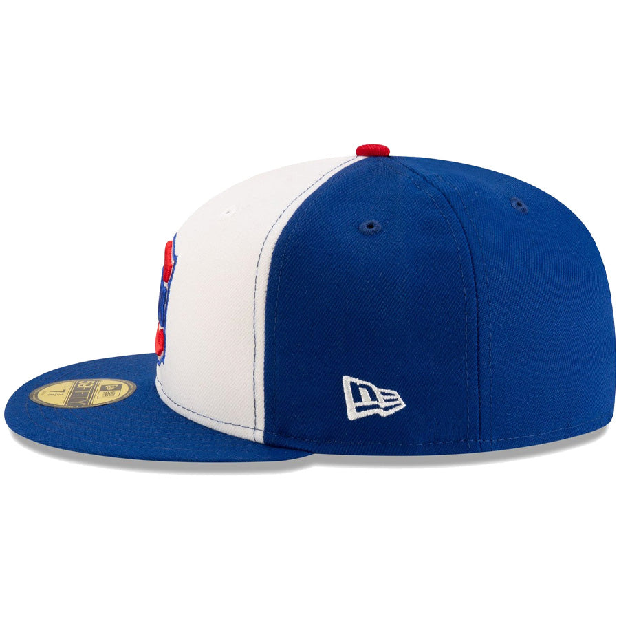 ニューエラ キャップ NEW ERA CAP MLB 59FIFTY MLBオンフィールド シカゴ カブス オルタネイト ホワイト/ブルー 14730480 左サイド