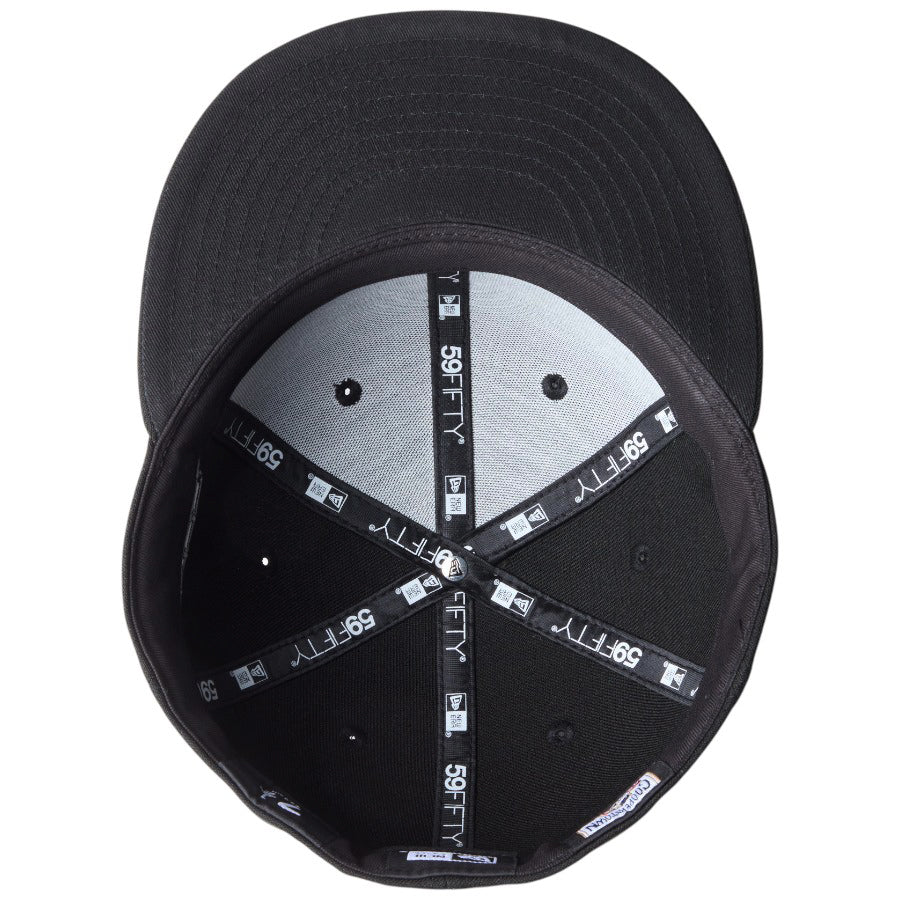 ニューエラ キャップ 帽子 NEW ERA CAP 59FIFTY シカゴ ホワイトソックス MLB Black on Black ブラック/ブラック 14745189 アンダーバイザー