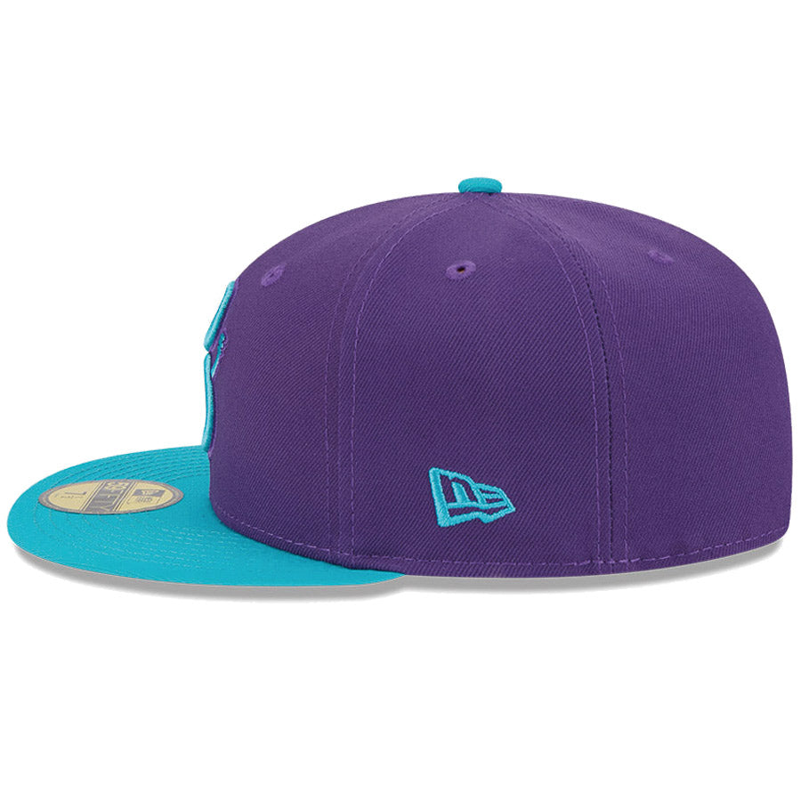 ニューエラ キャップ NEW ERA CAP 59FIFTY オンフィールド MLB City Connect アリゾナ ダイヤモンドバックス パープル スカイブルーバイザー 14521644 左サイド