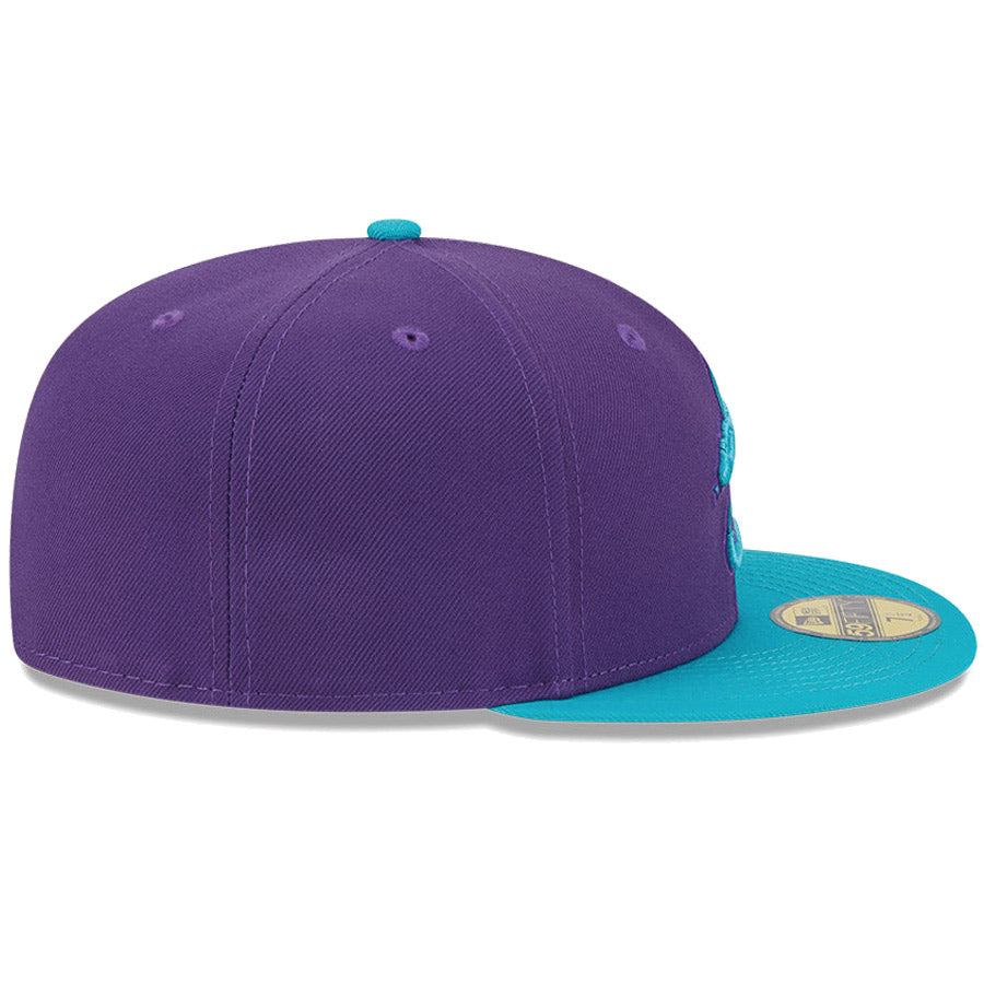 ニューエラ キャップ NEW ERA CAP 59FIFTY オンフィールド MLB City Connect アリゾナ ダイヤモンドバックス パープル スカイブルーバイザー 14521644 右サイド
