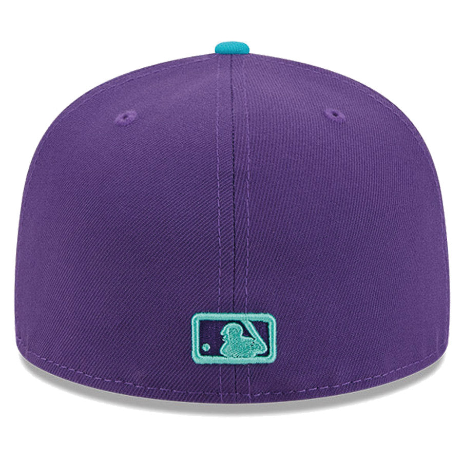 ニューエラ キャップ NEW ERA CAP 59FIFTY オンフィールド MLB City Connect アリゾナ ダイヤモンドバックス パープル スカイブルーバイザー 14521644 背面