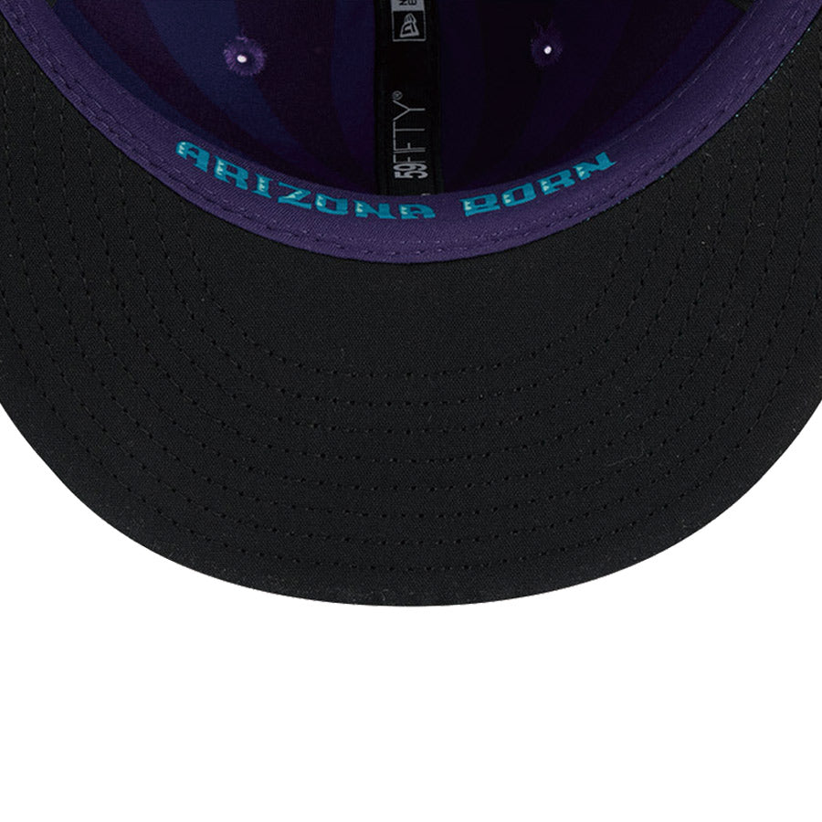 ニューエラ キャップ NEW ERA CAP 59FIFTY オンフィールド MLB City Connect アリゾナ ダイヤモンドバックス パープル スカイブルーバイザー 14521644 アンダーバイザー