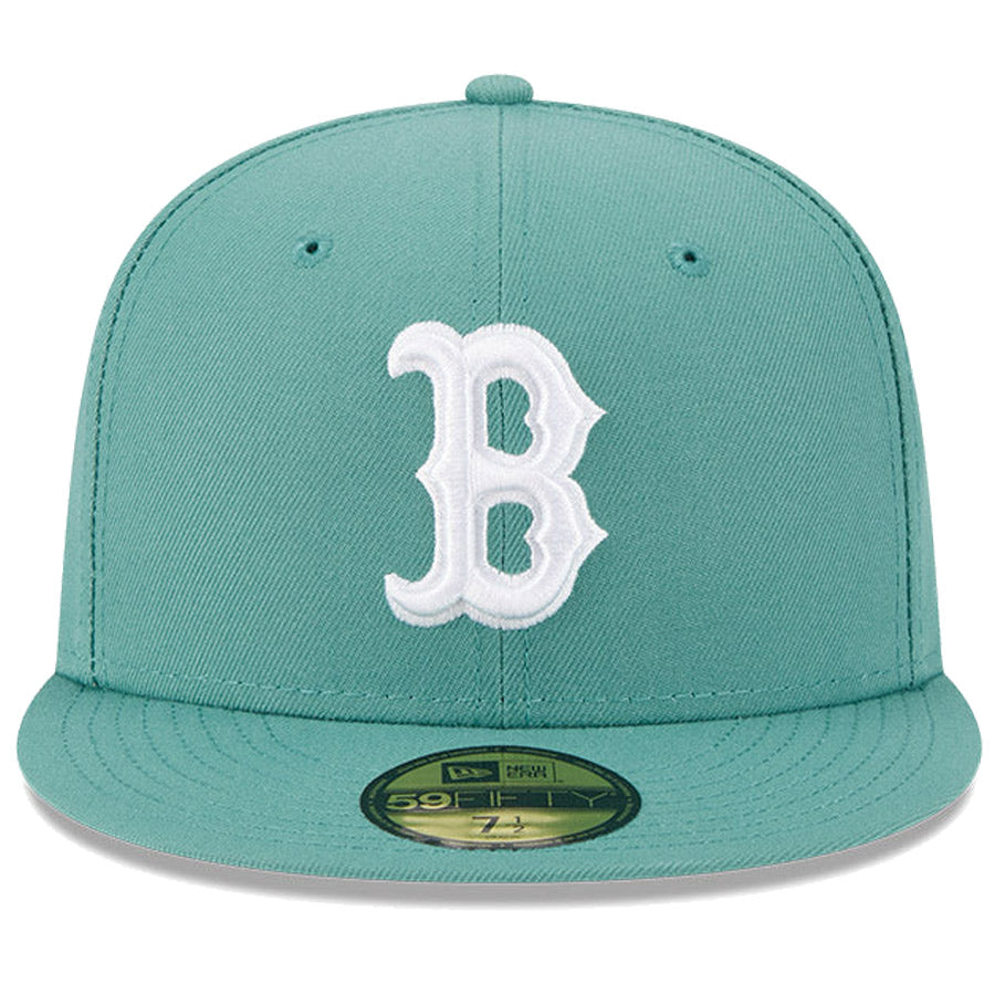 ニューエラ キャップ NEW ERA CAP 59FIFTY オンフィールド MLB City Connect シティー コネクト ボストン レッドソックス ミントグリーン 14521643 正面