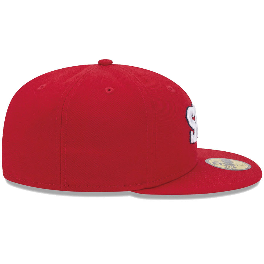 ニューエラ キャップ NEW ERA CAP 59FIFTY オンフィールド MLB City Connect セントルイス カージナルス レッド 14521631 右サイド