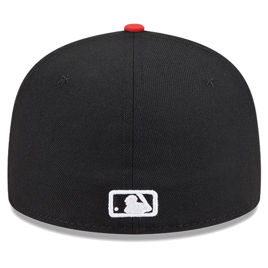 ニューエラ キャップ NEW ERA CAP 59FIFTY オンフィールド MLB City Connect シティー コネクト シカゴ ホワイトソックス オルタネイト ブラック レッドバイザー 14942559 背面