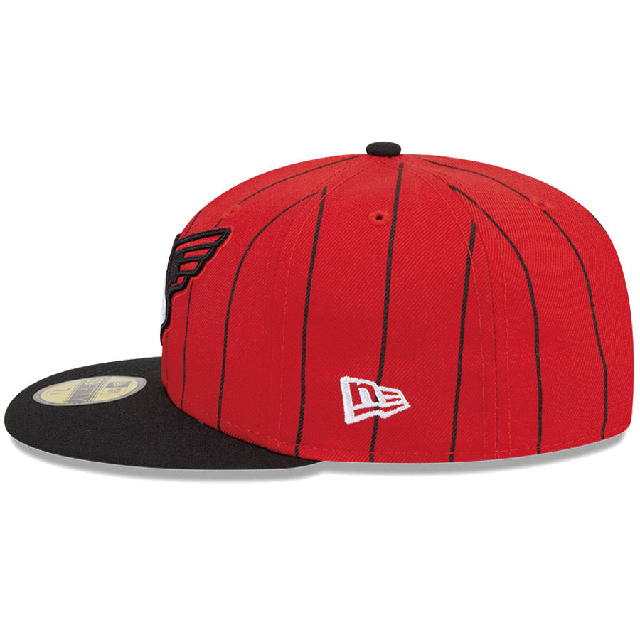 ニューエラ キャップ NEW ERA CAP 59FIFTY オンフィールド MLB City Connect シティー コネクト シカゴ ホワイトソックス レッド ブラックバイザー 14521642 左サイド
